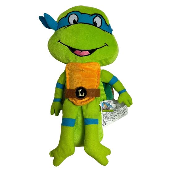 Seat Pets TMNT Ninja Turtle Leonardo Leo Plush Stuffed Animal Car Pillow - Picture 1 of 9